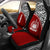 Samoa Car Seat Covers - Samoa Coat Of Arms Polynesian Red Curve Universal Fit Red - Polynesian Pride