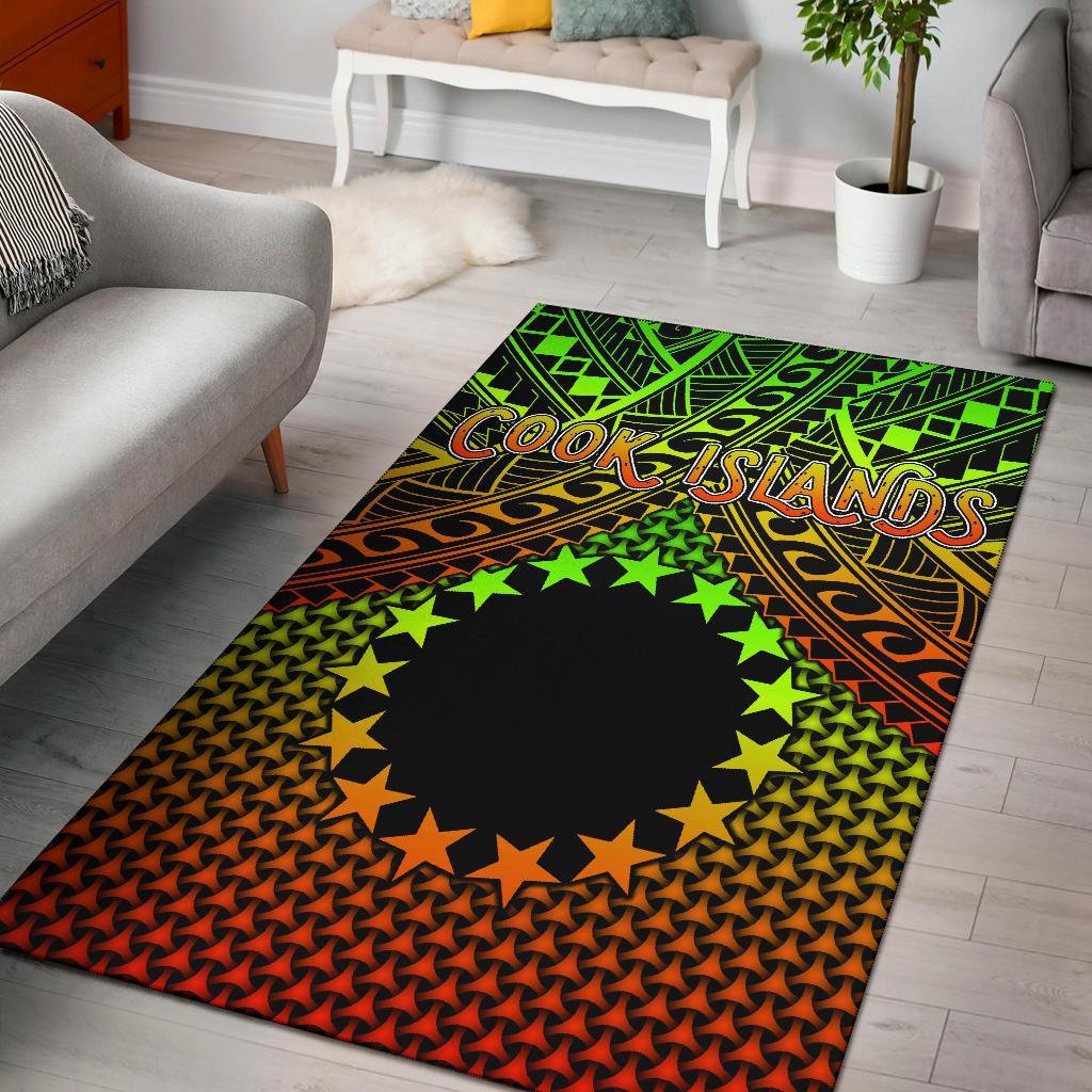 Polynesian Cook Islands Area Rug - Reggae Vintage Polynesian Patterns Reggae - Polynesian Pride