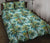 Tropical Palm Trees Blue Quilt Bed Set - Polynesian Pride