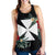 Wallis and Futuna Cross Hibiscus Women's Racerback Tank A25 - Polynesian Pride