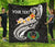 Pohnpei Custom Personalised Premium Quilt - Pohnpei Seal Polynesian Patterns Plumeria (Black) - Polynesian Pride