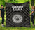 American Samoa Premium Quilt - Seal In Polynesian Tattoo Style ( Black) - Polynesian Pride