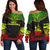 New Caledonia Polynesian Chief Women's Off Shoulder Sweater - Reggae Version Art - Polynesian Pride