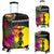 New Caledonia Luggage Covers - Polynesian Hibiscus Pattern Black - Polynesian Pride