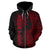 Nauru Polynesian Custom Zip up Hoodie Coconut Red - Polynesian Pride