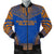 Marshall Islands Flag Polynesian Chief Men's Bomber Jacket Blue - Polynesian Pride