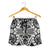 Polynesian Tribal Women's Shorts Black White - Polynesian Pride