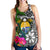 Nauru Women Racerback Tank - Turtle Plumeria Banana Leaf Crest - Polynesian Pride