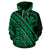 Hawaii Kanaka Polynesian Zip up Hoodie Poly Style Green - Polynesian Pride