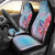 Hawaii Map Kanaka Turtle Galaxy Night Plumeria Hibiscus Car Seat Covers - Polynesian Pride