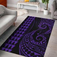 Hawaii Kakau Polynesian Rug Rug Purple - Polynesian Pride