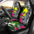 Palau Car Seat Covers White - Turtle Plumeria Banana Leaf Universal Fit White - Polynesian Pride