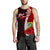 Tuvalu Polynesian Custom Personalised Men's Tank Top - Coat Of Arm With Hibiscus - Polynesian Pride