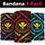 Hawaiian Kanaka Maoli Sunset Set Bandana 3 - Pack - Polynesian Pride