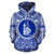 New Caledonia ll Over Hoodie New Caledonia Coat of rms Polynesian Flag Color Unisex Blue - Polynesian Pride