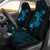 Hawaii Turtle Flower Polynesian Car Seat Covers - Turquoise - Polynesian Pride