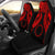 Cook islands Polynesian Car Seat Covers Pride Seal And Hibiscus Red Universal Fit Red - Polynesian Pride