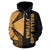 Wallis and Futuna Polynesian Hoodie Yellow Line - Polynesian Pride