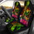 Polynesian Hawaii Kanaka Maoli Polynesian Personalised Car Seat Covers - Hibiscus and Banana Leaves Universal Fit Reggae - Polynesian Pride