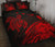 Hawaii Quilt Bed Set - Turtle Polynesian Map Plumeria Red - Polynesian Pride