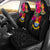 Kiribati Car Seat Covers - Polynesian Hibiscus Pattern Universal Fit Black - Polynesian Pride