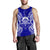 Tuvalu Polynesian Men Tank Top Map Blue Blue - Polynesian Pride