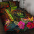 Niue Polynesian Personalised Quilt Bed Set - Hibiscus and Banana Leaves Art - Polynesian Pride