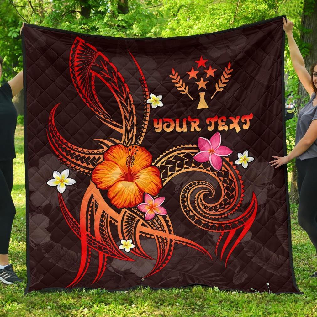 Kosrae Polynesian Personalised Premium Quilt - Legend of Kosrae (Red) Red - Polynesian Pride