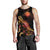 Marshall Islands Men Tank Top - Turtle With Blooming Hibiscus Gold - Polynesian Pride