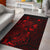 Yap Area Rugs Turtle Hibiscus Red Red - Polynesian Pride