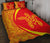 Hawaii Quilt Bed Set Turtle Polynesian - Circle Style Red And Yellow - Polynesian Pride