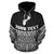 Guam Polynesian Custom Zip up Hoodie Black Pride Map and Seal - Polynesian Pride