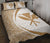 Hawaii Kanaka Polynesian Quilt Bed Set - Circle Style Gold And White - Polynesian Pride