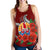 Tahiti Polynesian Women Racerback Tank - Hibiscus Coat of Arm Red - Polynesian Pride