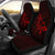 Hawaii Shark Red Polynesian Car Seat Covers - Polynesian Pride