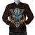 Hawaii Wild Boar Kamapua'a Men's Bomber Jacket - Orange - Hawaiian Mythology Style Orange - Polynesian Pride