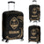 Guam Polynesian Luggage Covers - Gold Tribal Wave Black - Polynesian Pride