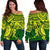 Cook Islands Polynesian Women's Off Shoulder Sweater - Polynesian Turtle - Polynesian Pride