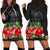 Guam Polynesian Women's Hoodie Dress Black Hibiscus Black - Polynesian Pride