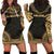 Nauru Women's Hoodie Dress - Polynesian Gold Chief Gold - Polynesian Pride