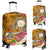 Hawaii Polynesian Luggage Covers - Hawaii Seal With Turtle Plumeria (Gold) - Polynesian Pride