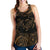 Hawaii Polynesian Women's Racerback Tank - Gold Sea Turtle - Polynesian Pride