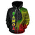 American Samoa Polynesian Zip up Hoodie Coconut Tree Reggae - Polynesian Pride