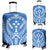 Kosrae Luggage Cover - Micronesian Tribal Blue Blue - Polynesian Pride