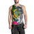 Tuvalu Men Tank Top - Turtle Plumeria Banana Leaf - Polynesian Pride