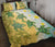 Hawaii Turtle Sea Hibiscus Coconut Tree Quilt Bed Set Yellow - Polynesian Pride