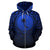 Chuuk All Over Zip up Hoodie Lift up Blue - Polynesian Pride