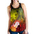 Yap Women's Racerback Tank - Humpback Whale with Tropical Flowers (Yellow) - Polynesian Pride