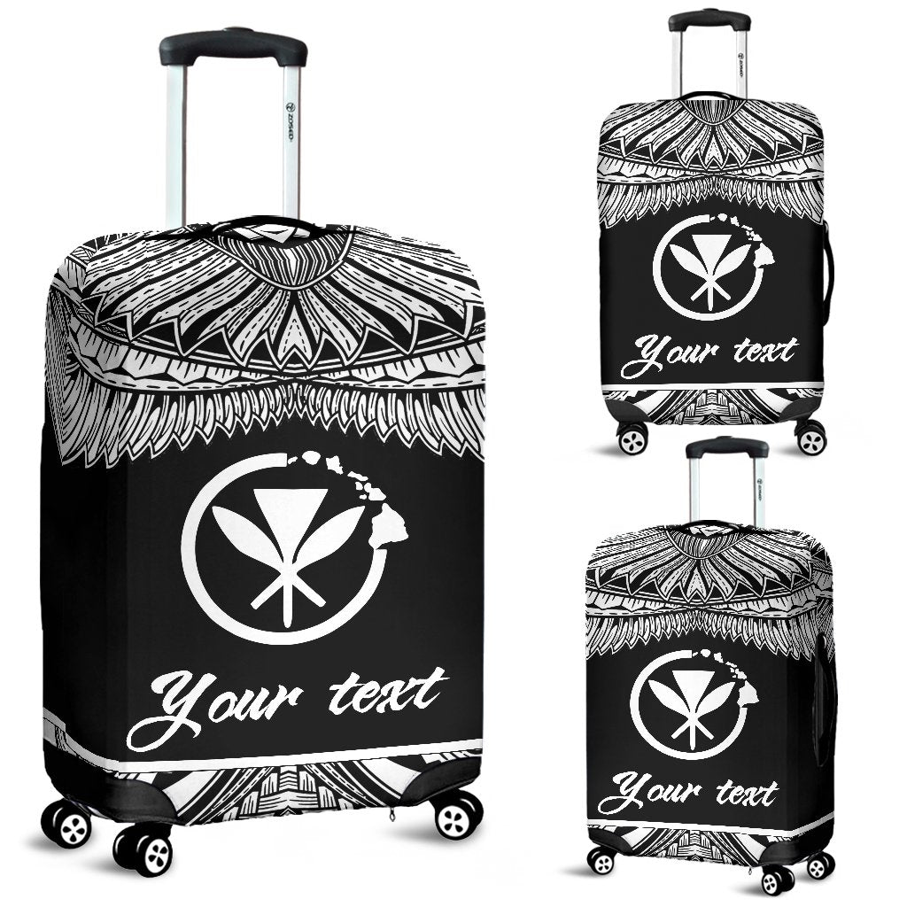 Hawaii Polynesian Custom Personalised Luggage covers - Hawaii Pride White Version White - Polynesian Pride