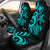 Hawaii Car Seat Covers - Turquoise Kanaka Maoli Tentacle Turtle Universal Fit Blue - Polynesian Pride